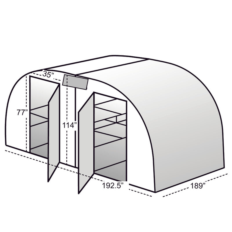 16ft solexx conservatory greenhouse dimensions 