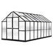 8x16 riverstone mont greenhouse front view