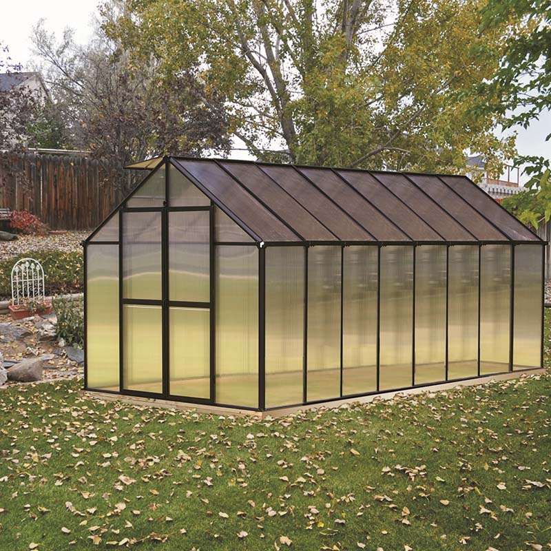 8x16 riverstone greenhouse outside