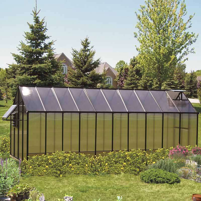 8x20 riverstone mont greenhouse side view outside