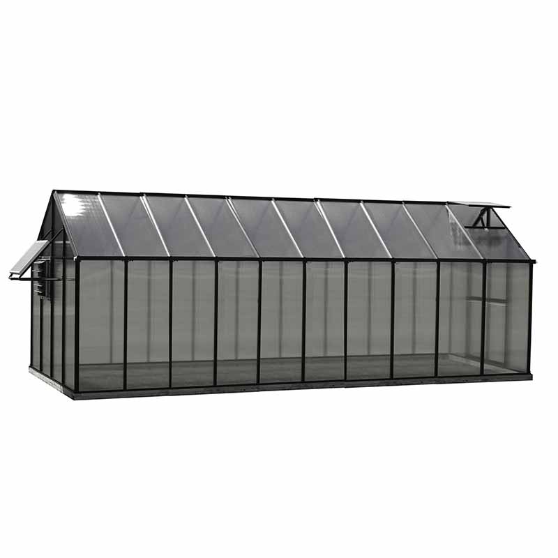 8x20 riverstone mont greenhouse side view