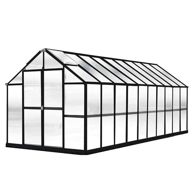 8x20 riverstone mont greenhouse front view