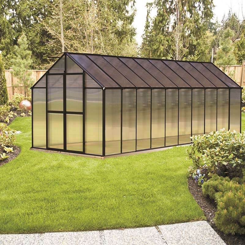 riverstone greenhouse 8x20 front outside view