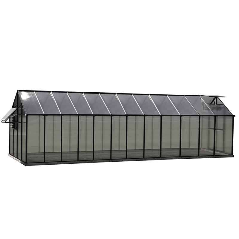 8x24 riverstone mont greenhouse side view