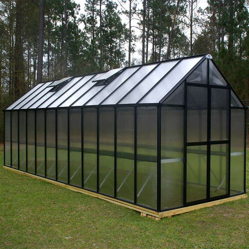 8x24 riverstone greenhouse side view