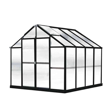 8x8 riverstone mont greenhouse front view