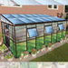 growspan lean to greenhouse outside