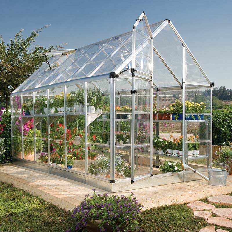 canopia snap and grow greenhouse 6x12 front outside view
