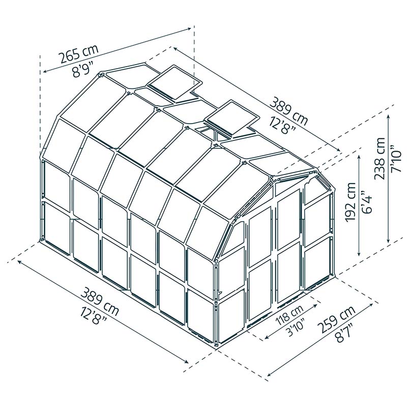 Palram - Canopia Grand Gardener Greenhouse