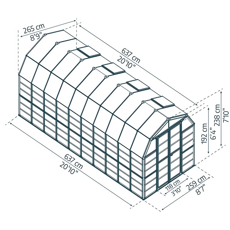 Palram - Canopia Grand Gardener Greenhouse