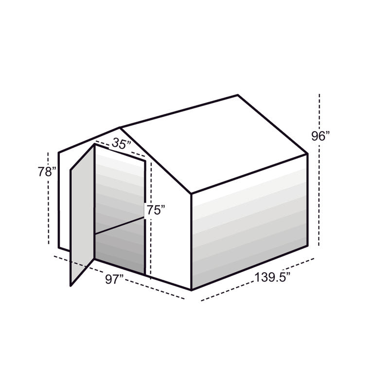 solexx 12ft garden master greenhouse dimensions 