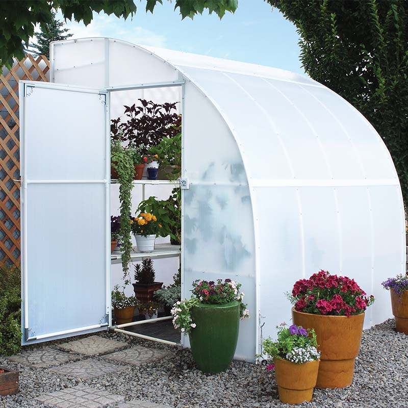 solexx harvester greenhouse front angle view