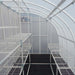 inside harvester greenhouse view from door